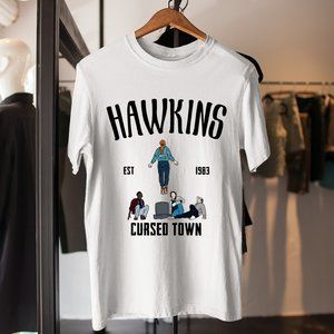Hawkins Cursed Town Stra nger Th ings 4 Hawkins Cursed Town Stra nger Shirt 2022